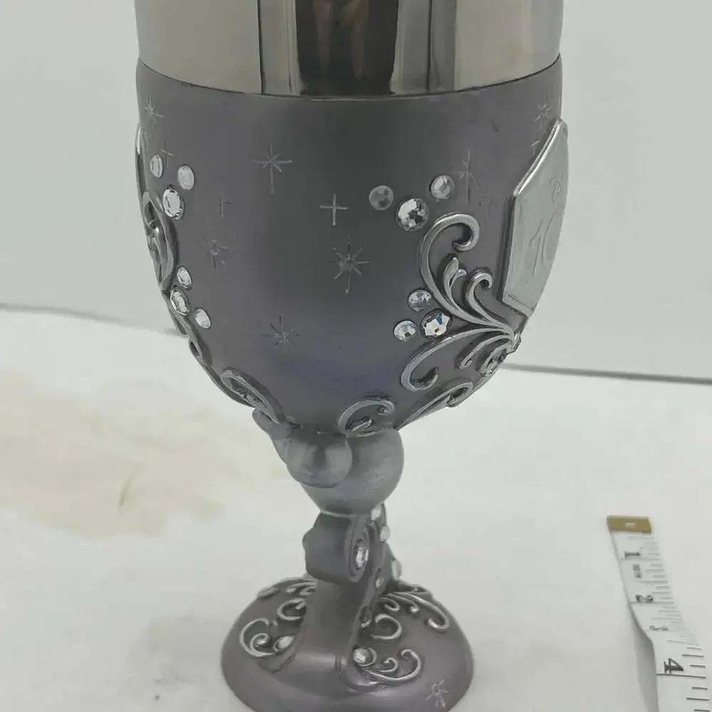 New Enesco Disney Showcase 100 Years of Wonder Decorative Chalice Goblet, 7.09”
